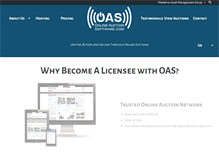 Tablet Screenshot of online-auctionsoftware.com